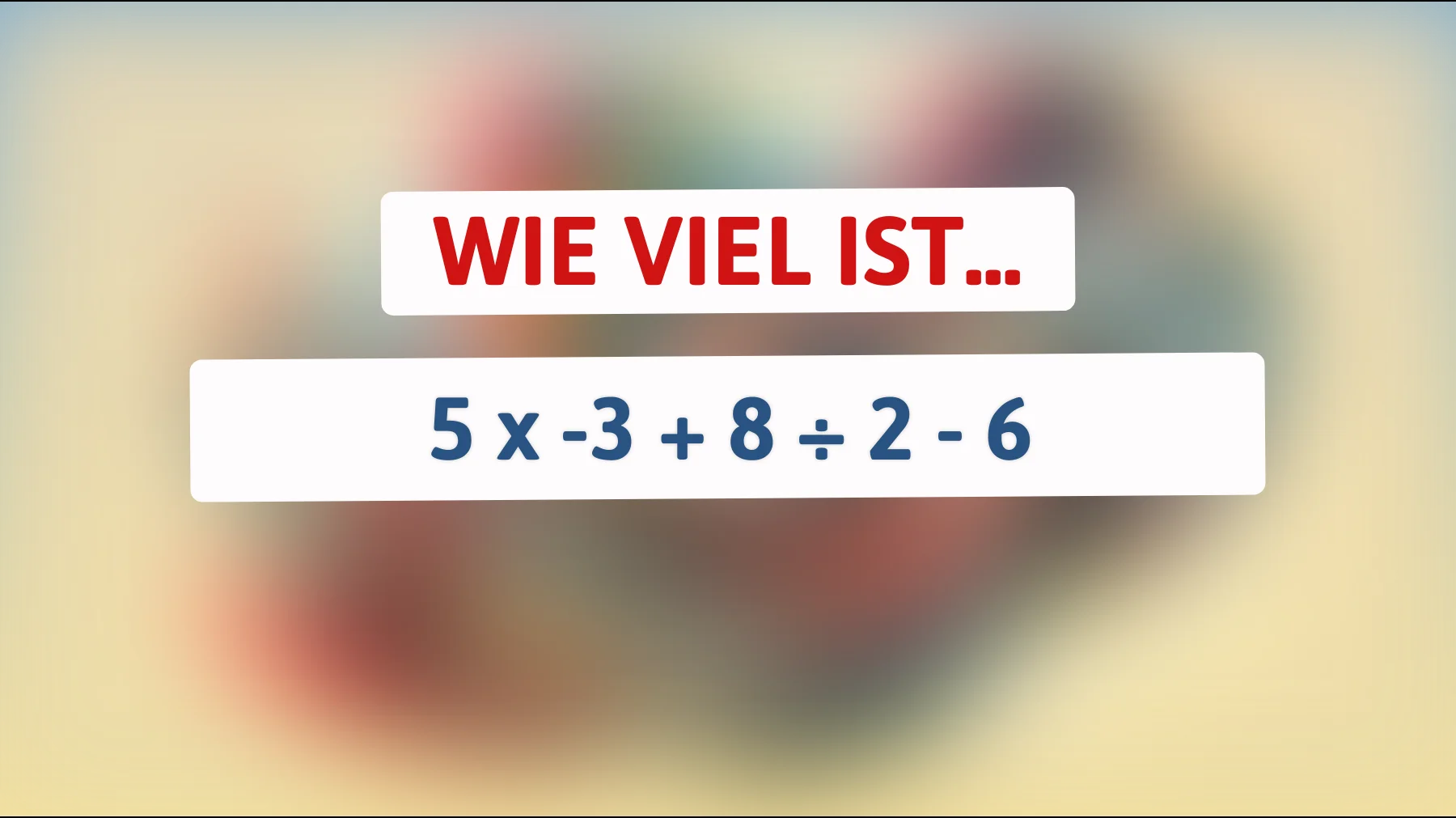 Entdecken Sie das Rätsel: Nur echte Denksportkoryphäen können diese einfache Gleichung richtig lösen! Sind Sie dabei?"