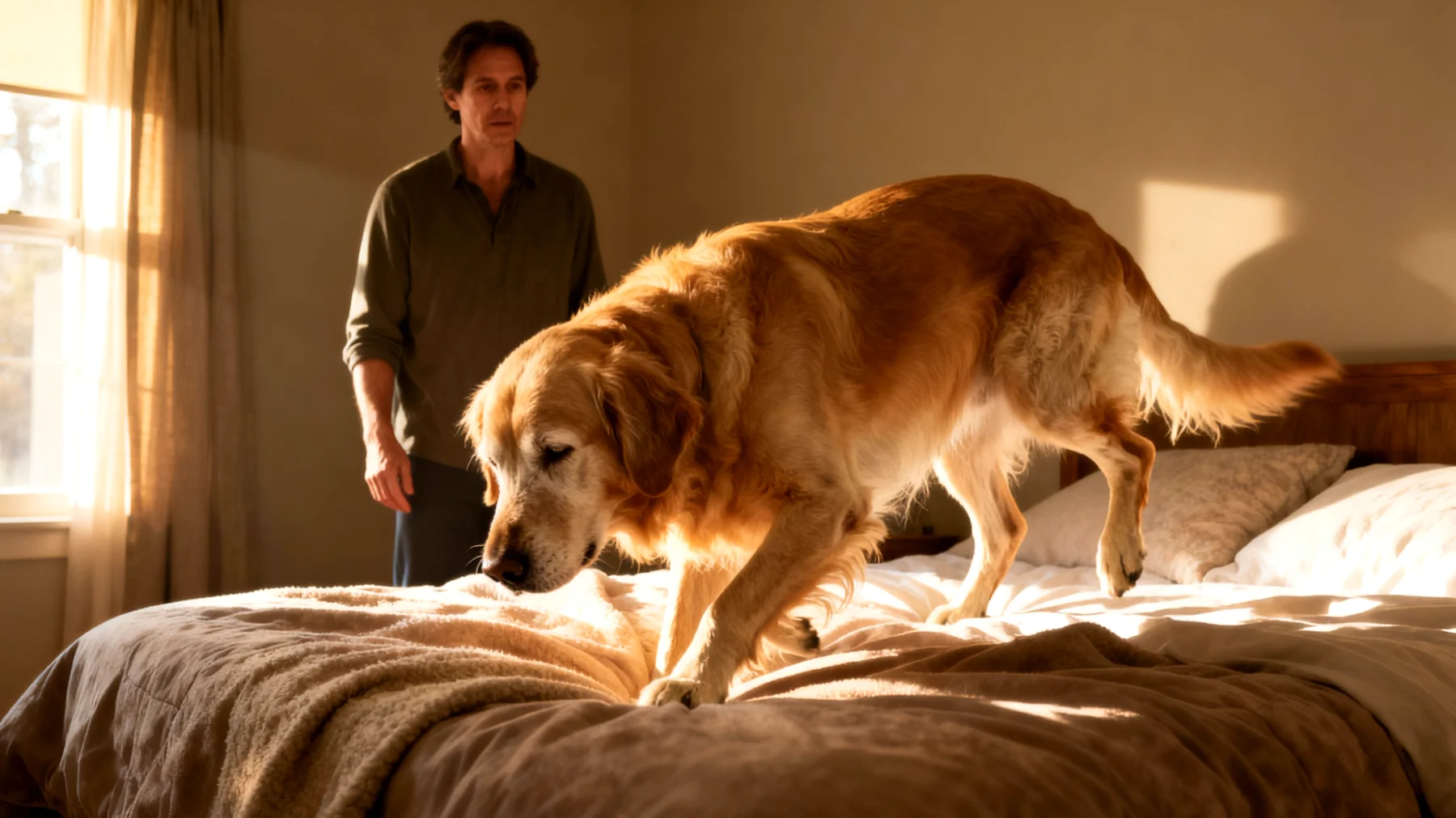 Erwachsene Hunde leiden häufig unter Gelenkschmerzen und Steifheit, insbesondere nach längeren Ruhephasen oder bei nasskaltem Wetter, was ihre Beweglichkeit und Lebensqualität beeinträchtigt"