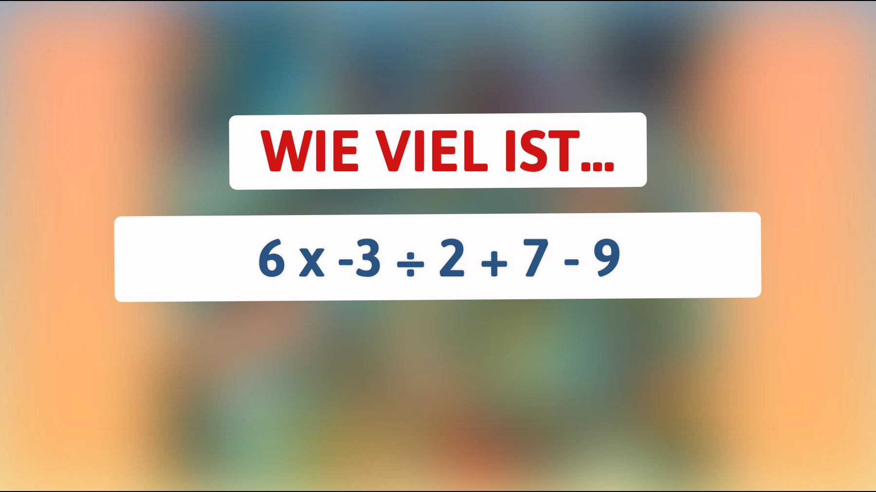 Kannst du das knifflige Rätsel lösen? Nur 1% der Menschen wissen die richtige Antwort!"