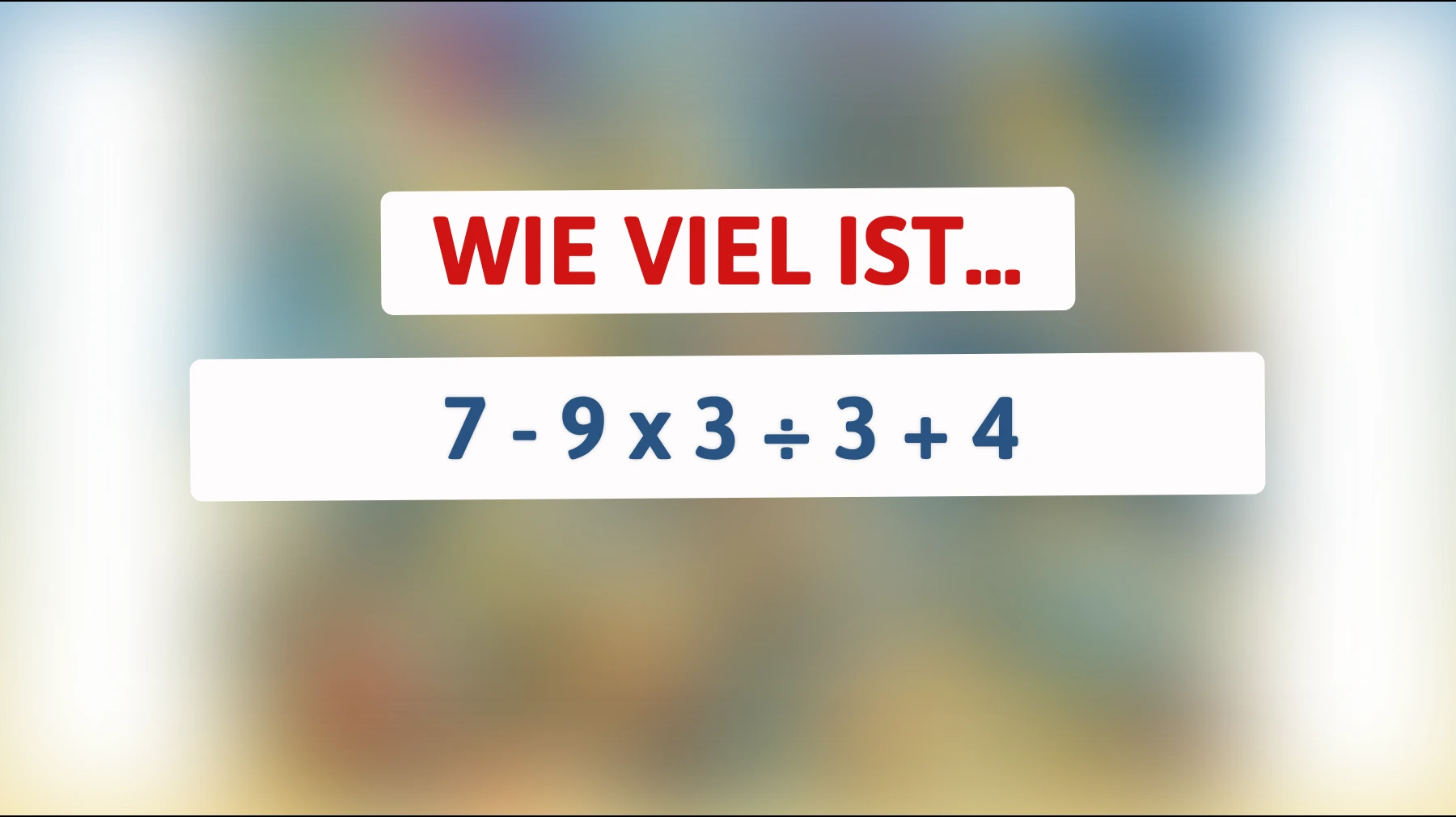 Nur 1 % der Menschen kann dieses Rätsel lösen: Bist du klug genug, um die richtige Antwort herauszufinden?"