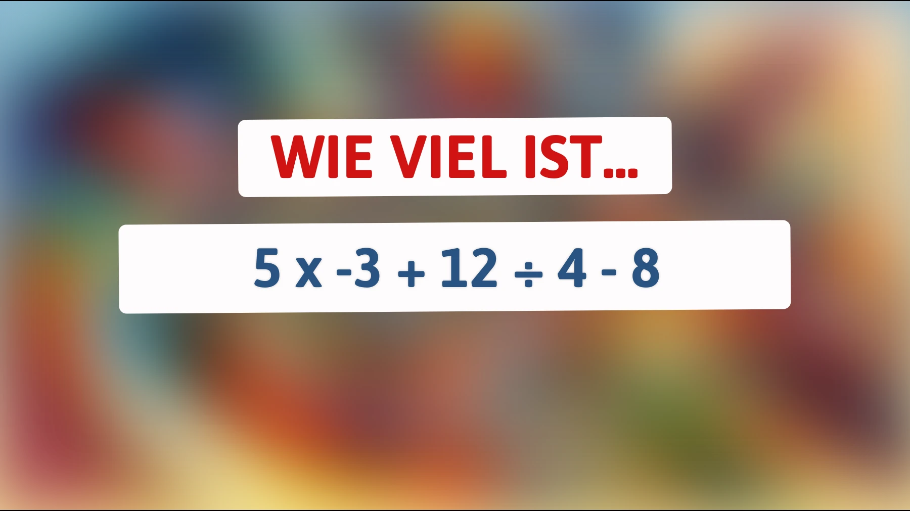 Nur 2 % der Menschen lösen dieses Mathe-Rätsel korrekt: Kannst du es schaffen?"