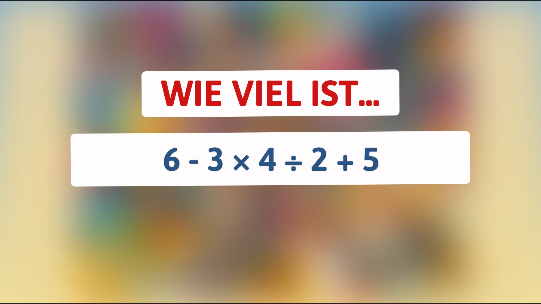 Nur 2% der Menschen lösen dieses mathematische Rätsel auf Anhieb! Schaffst du es?"