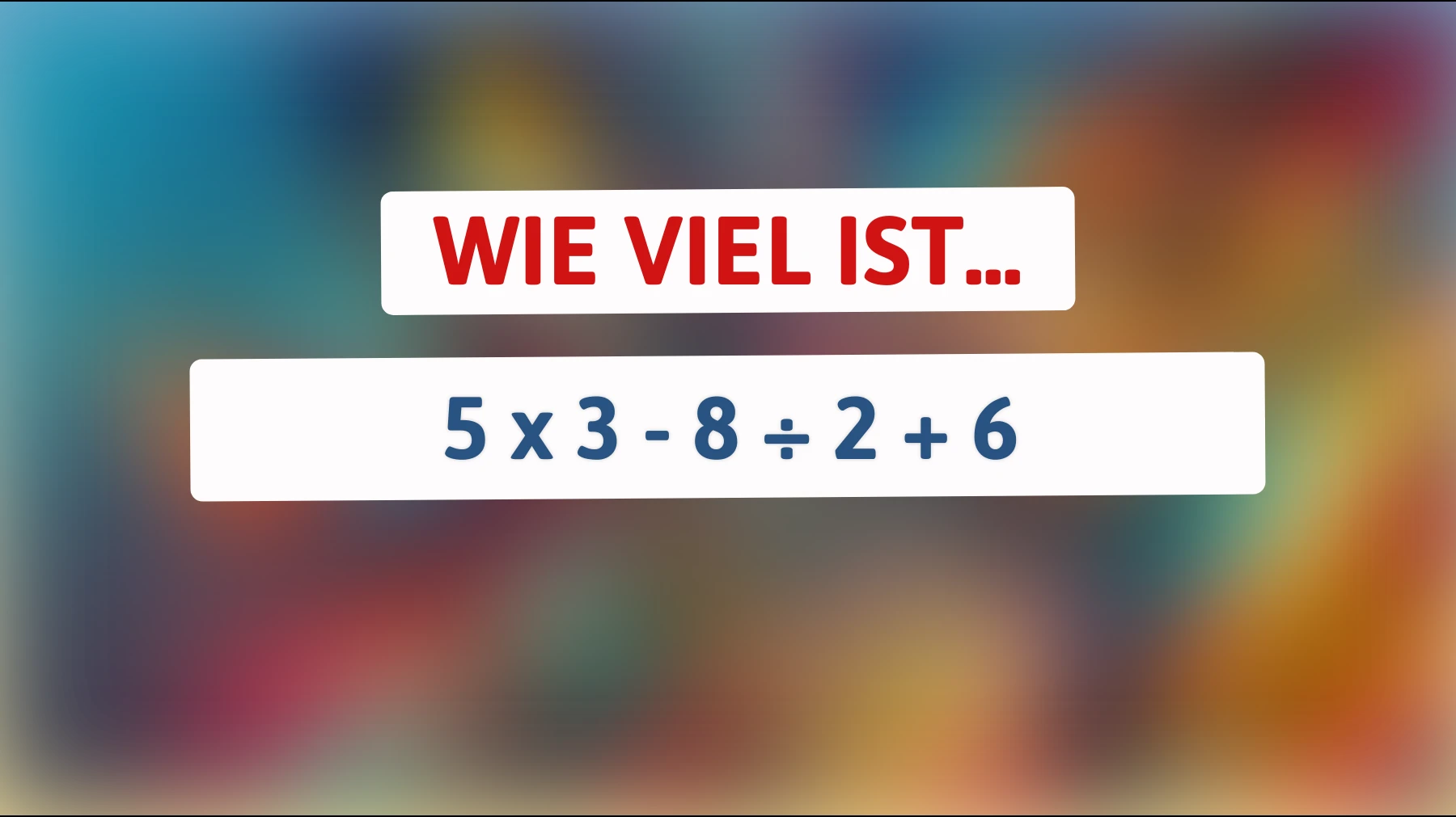 Wirst du die Herausforderung meistern? Teste dein Köpfchen mit diesem kniffligen Mathe-Rätsel!"